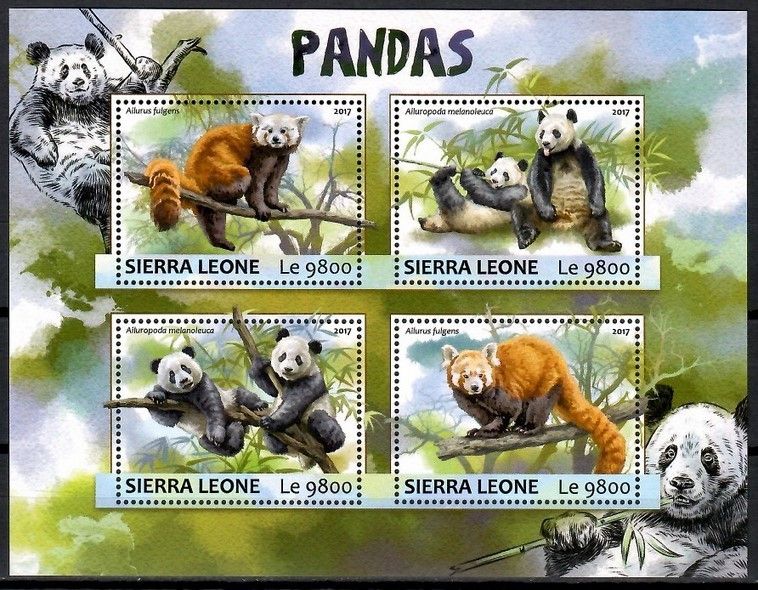 Znaczek Sierra Leone 2017 Mi ark 8290-8293 Czyste **
