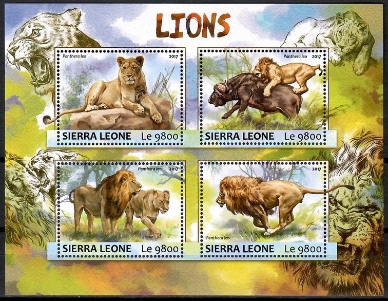Znaczek Sierra Leone 2017 Mi ark 8295-8298 Czyste **