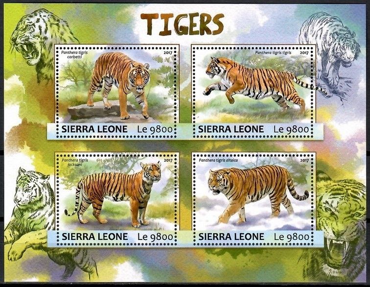 Znaczek Sierra Leone 2017 Mi ark 8300-8303 Czyste **