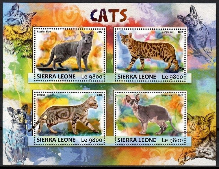 Znaczek Sierra Leone 2017 Mi ark 8305-8308 Czyste **