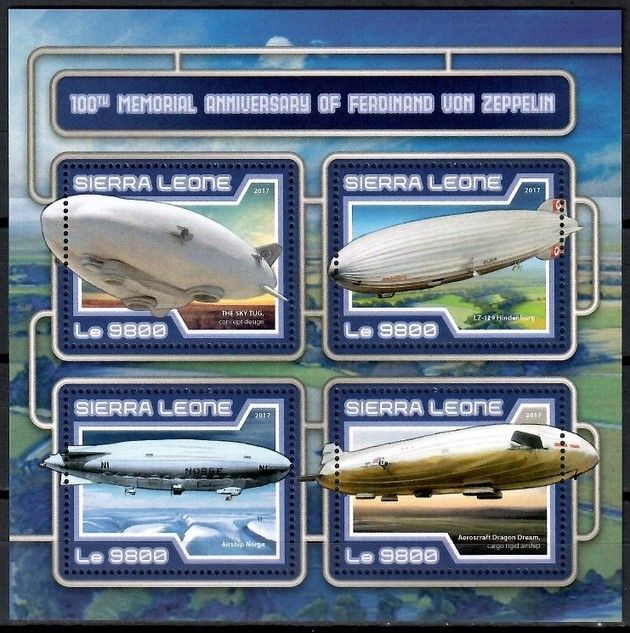 Znaczek Sierra Leone 2017 Mi ark 8346-8349 Czyste **