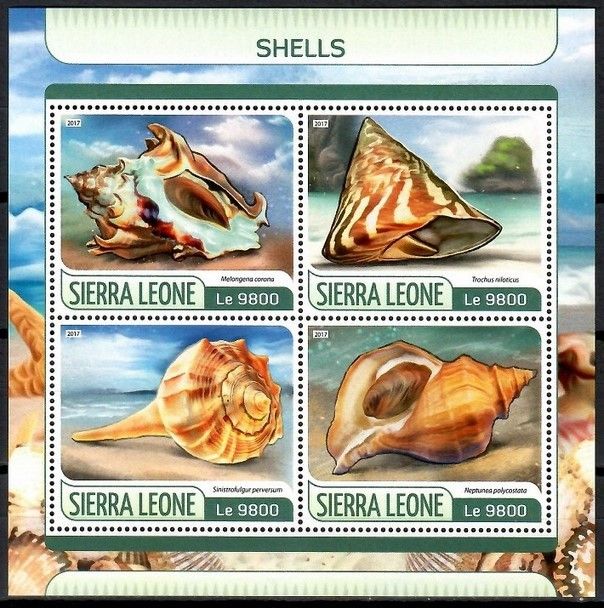 Znaczek Sierra Leone 2017 Mi ark 8535-8538 Czyste **