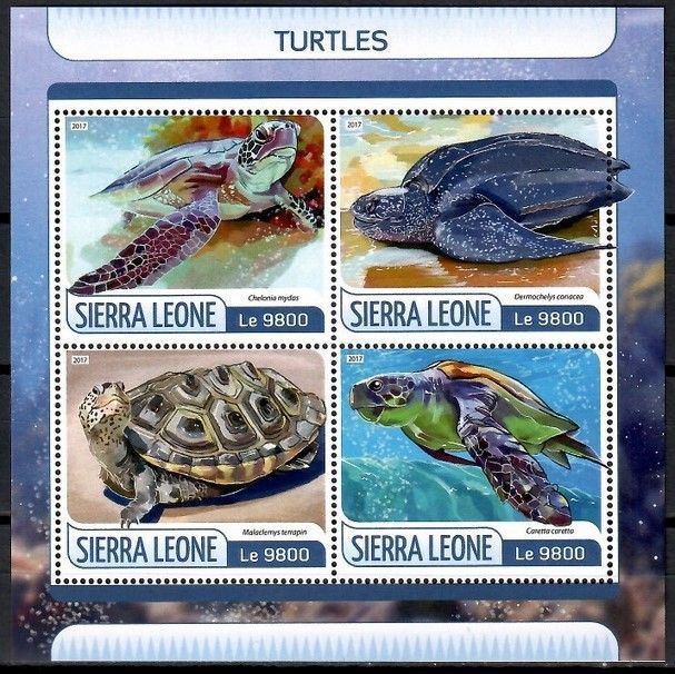 Znaczek Sierra Leone 2017 Mi ark 8550-8553 Czyste **