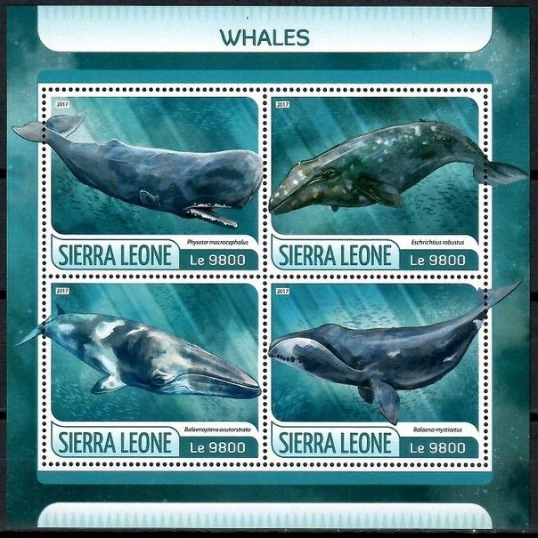 Znaczek Sierra Leone 2017 Mi ark 8585-8588 Czyste **