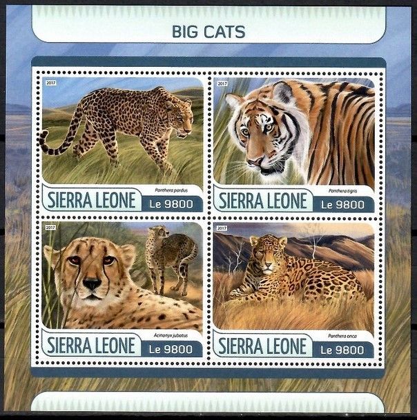 Znaczek Sierra Leone 2017 Mi ark 8595-8598 Czyste **