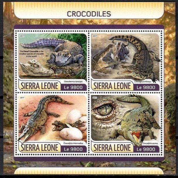 Znaczek Sierra Leone 2017 Mi ark 8600-8603 Czyste **