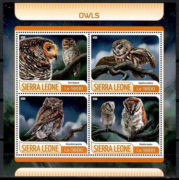Znaczek Sierra Leone 2017 Mi ark 8610-8613 Czyste **