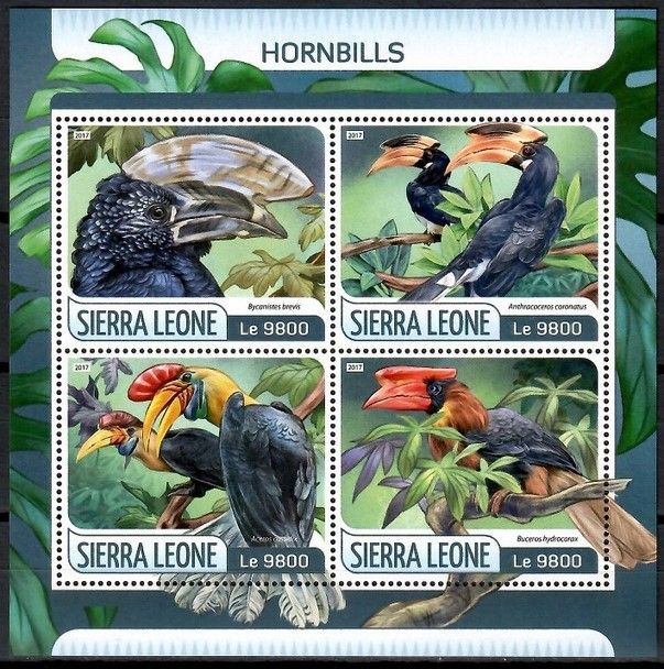 Znaczek Sierra Leone 2017 Mi ark 8620-8623 Czyste **
