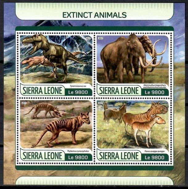 Znaczek Sierra Leone 2017 Mi ark 8625-8628 Czyste **