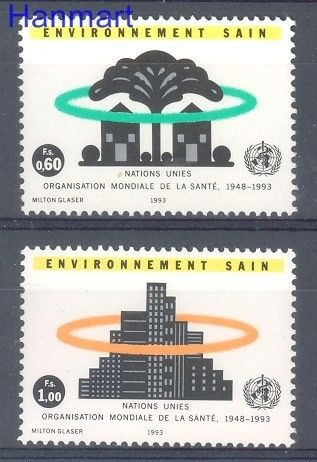 Znaczek Narody Zjednoczone Genewa 1993 Mi 231-232 Czyste **