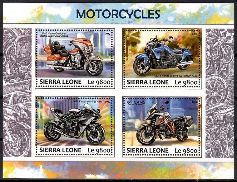 Znaczek Sierra Leone 2017 Mi ark 8665-8668 Czyste **