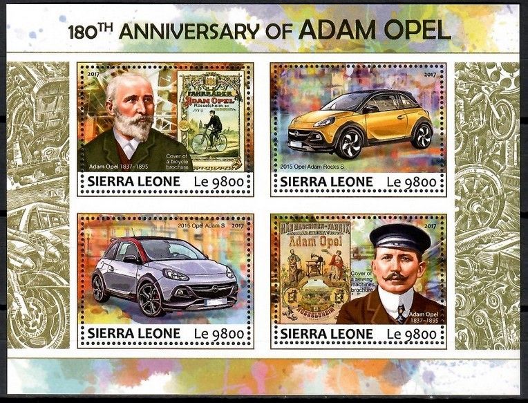 Znaczek Sierra Leone 2017 Mi ark 8670-8673 Czyste **