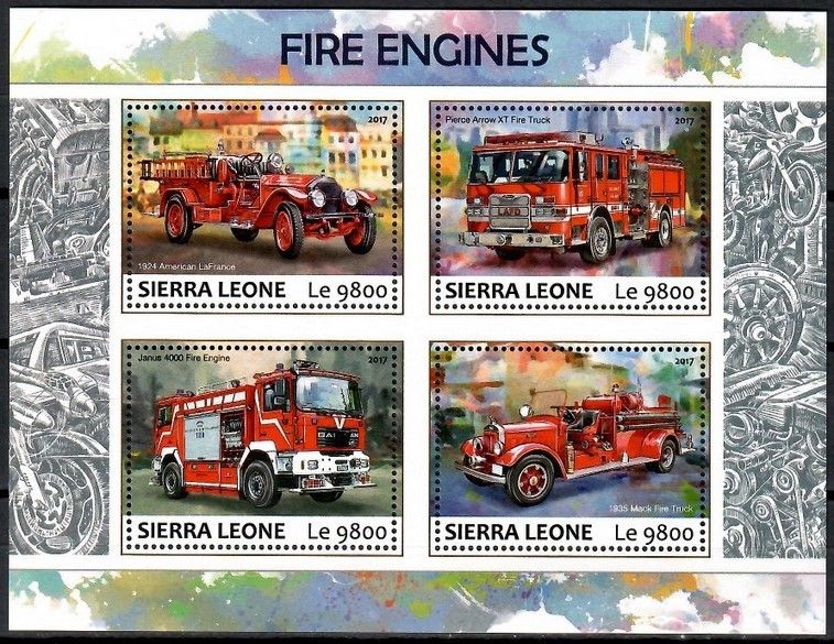 Znaczek Sierra Leone 2017 Mi ark 8685-8688 Czyste **
