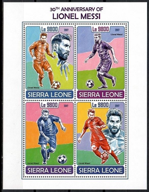 Znaczek Sierra Leone 2017 Mi ark 8955-8958 Czyste **