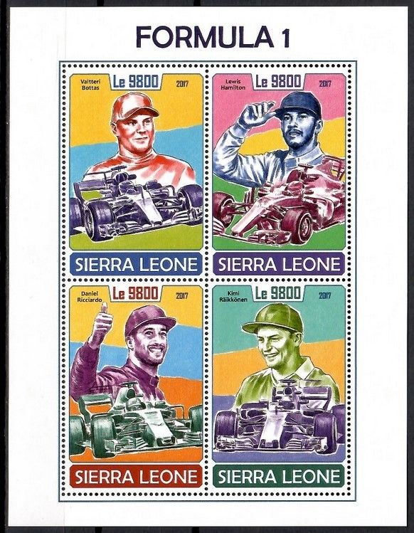 Znaczek Sierra Leone 2017 Mi ark 8995-8998 Czyste **