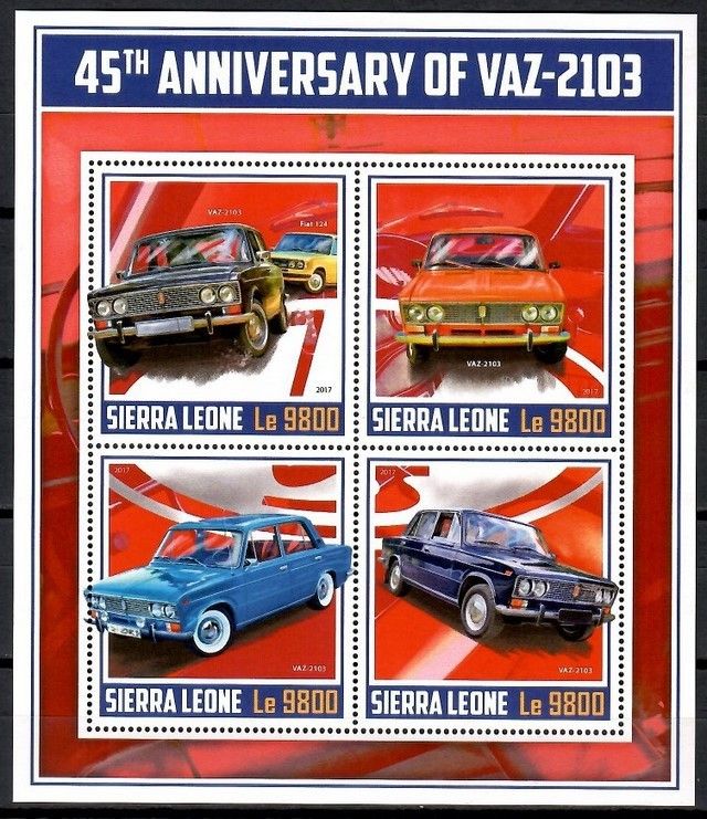 Znaczek Sierra Leone 2017 Mi ark 9030-9033 Czyste **