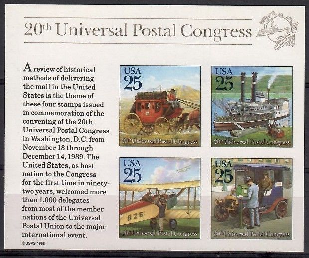 Znaczek USA 1989 Mi bl 22 Czyste **