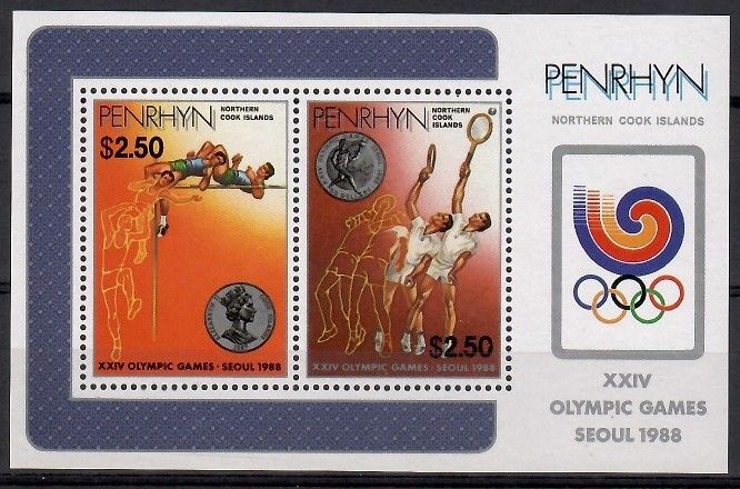 Znaczek Penrhyn 1988 Mi bl 80 Czyste **