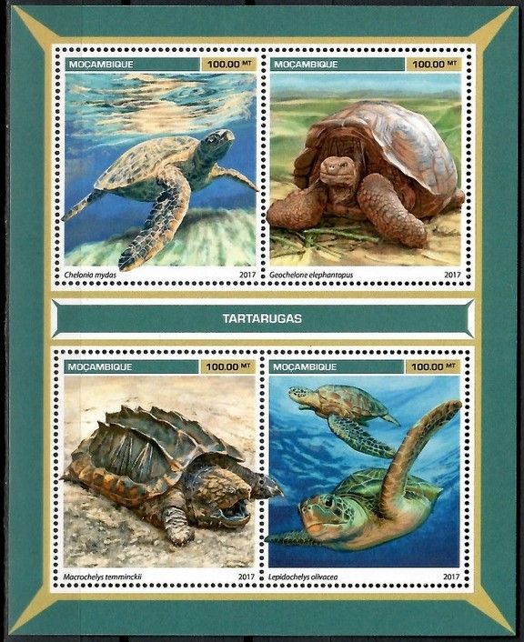 Znaczek Mozambik 2017 Mi ark 9069-9072 Czyste **