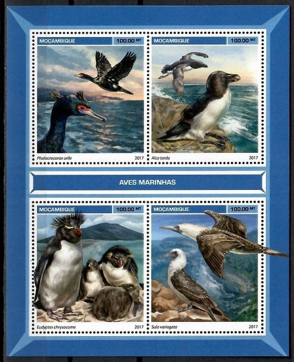 Znaczek Mozambik 2017 Mi ark 9084-9087 Czyste **