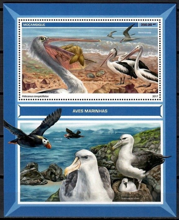 Znaczek Mozambik 2017 Mi bl 1257 Czyste **