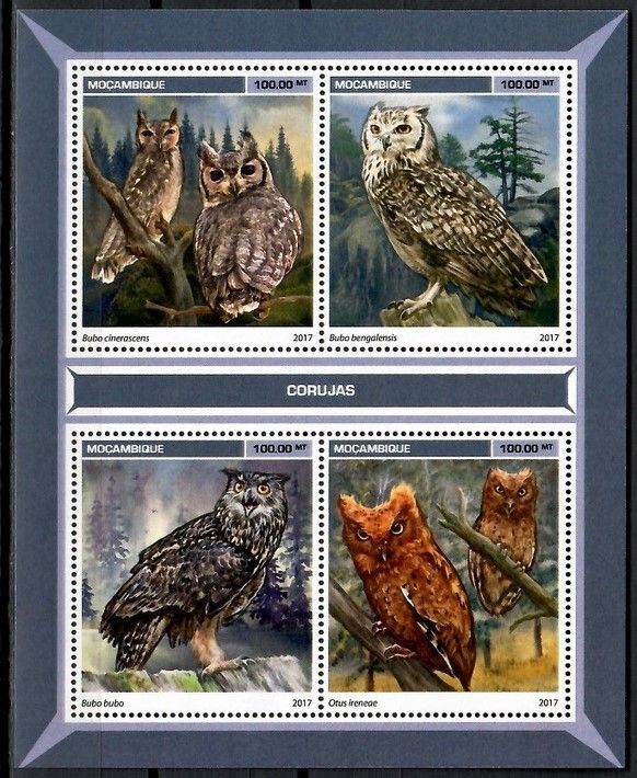 Znaczek Mozambik 2017 Mi ark 9089-9092 Czyste **