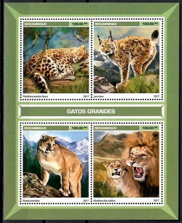 Znaczek Mozambik 2017 Mi ark 9104-9107 Czyste **