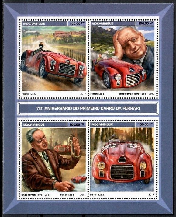 Znaczek Mozambik 2017 Mi ark 9119-9122 Czyste **