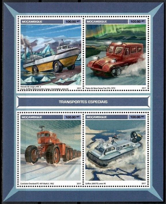 Znaczek Mozambik 2017 Mi ark 9129-9132 Czyste **