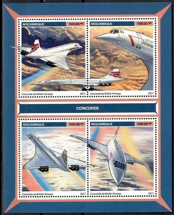 Znaczek Mozambik 2017 Mi ark 9144-9147 Czyste **