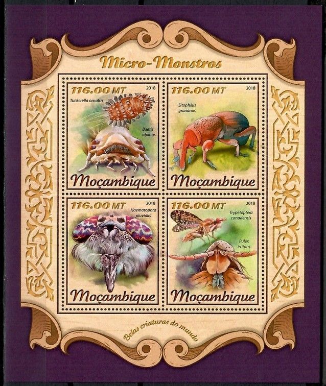 Znaczek Mozambik 2018 Mi ark 9189-9192 Czyste **