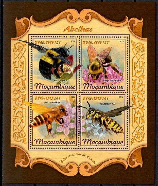Znaczek Mozambik 2018 Mi ark 9204-9207 Czyste **