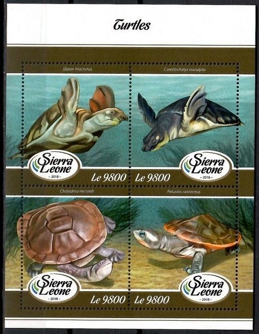 Znaczek Sierra Leone 2018 Mi ark 9250-9253 Czyste **