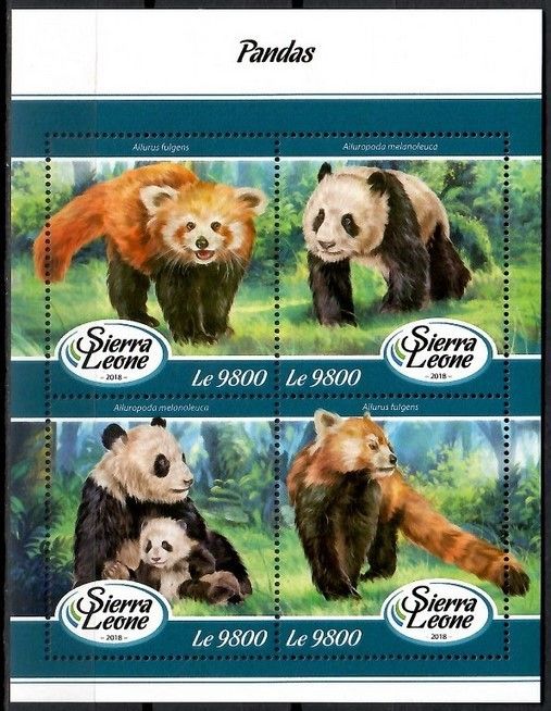 Znaczek Sierra Leone 2018 Mi ark 9255-9258 Czyste **