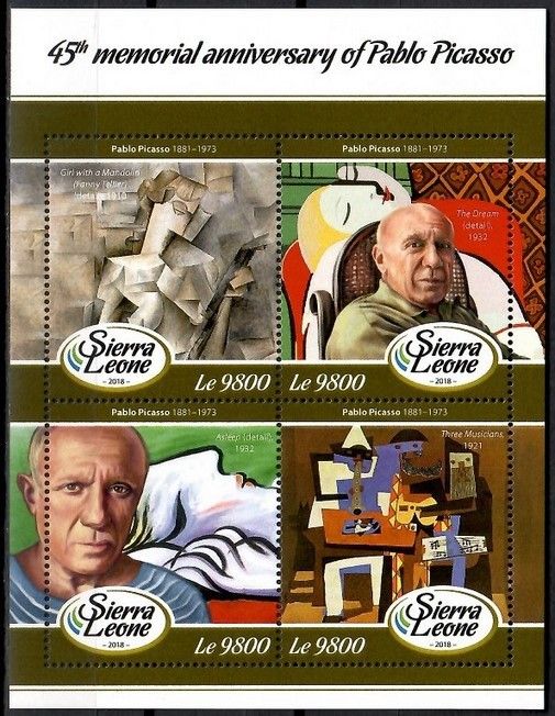 Znaczek Sierra Leone 2018 Mi ark 9315-9318 Czyste **