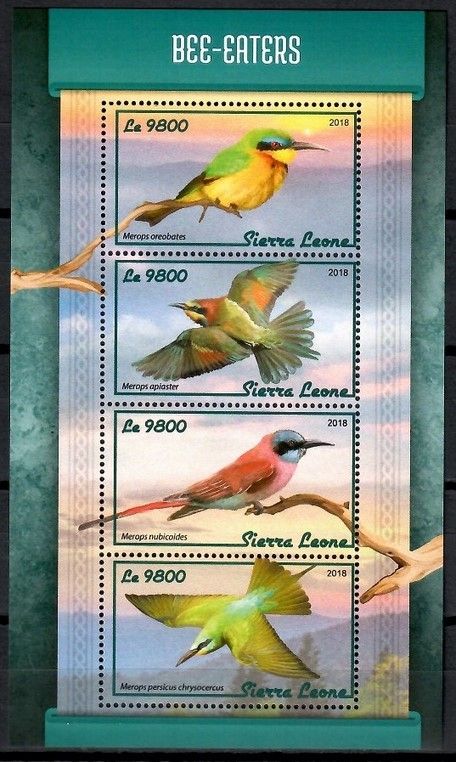 Znaczek Sierra Leone 2018 Mi ark 9335-9338 Czyste **