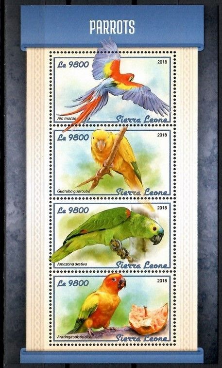Znaczek Sierra Leone 2018 Mi ark 9340-9343 Czyste **