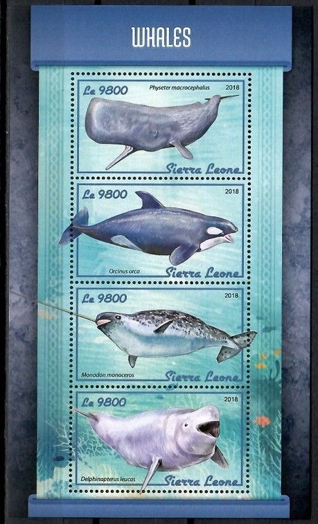 Znaczek Sierra Leone 2018 Mi ark 9350-9353 Czyste **