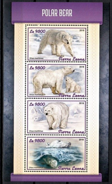 Znaczek Sierra Leone 2018 Mi ark 9355-9358 Czyste **