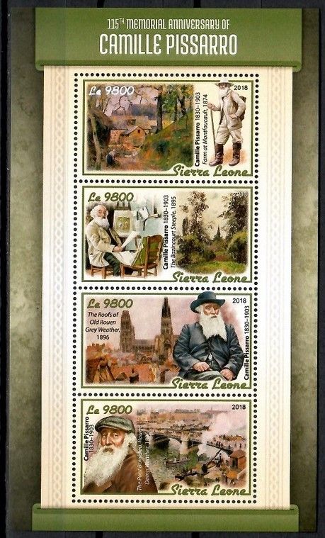 Znaczek Sierra Leone 2018 Mi ark 9390-9393 Czyste **