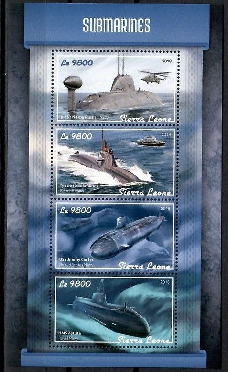 Znaczek Sierra Leone 2018 Mi ark 9405-9408 Czyste **