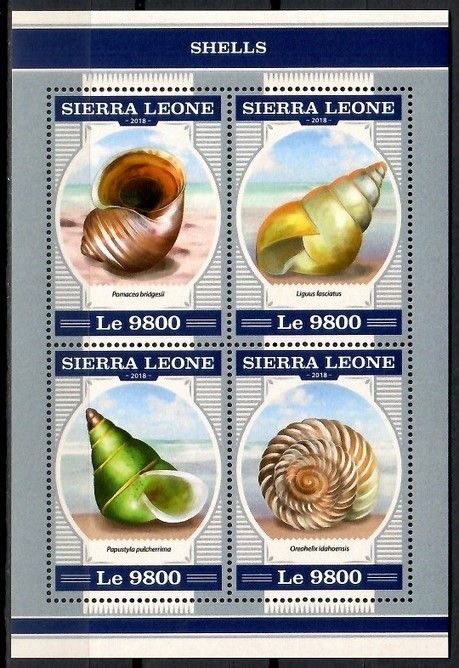 Znaczek Sierra Leone 2018 Mi ark 9439-9442 Czyste **