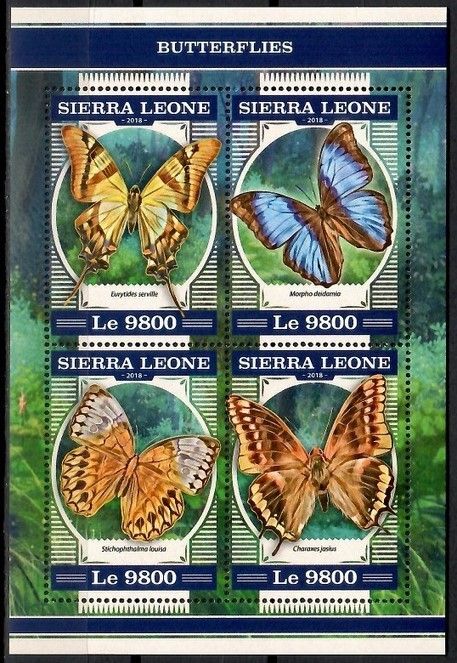 Znaczek Sierra Leone 2018 Mi ark 9444-9447 Czyste **