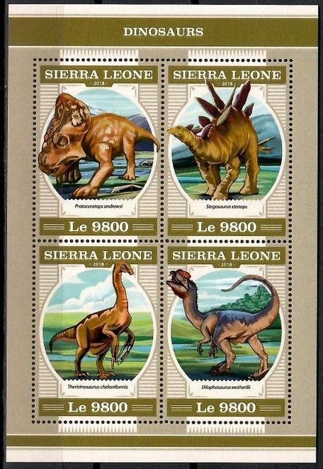 Znaczek Sierra Leone 2018 Mi ark 9449-9452 Czyste **
