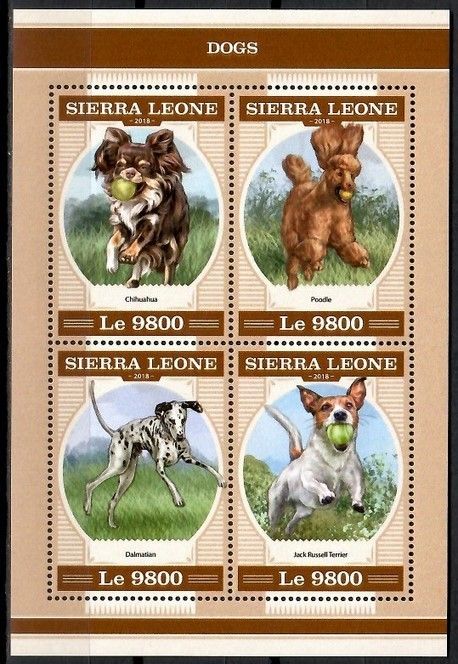 Znaczek Sierra Leone 2018 Mi ark 9464-9467 Czyste **