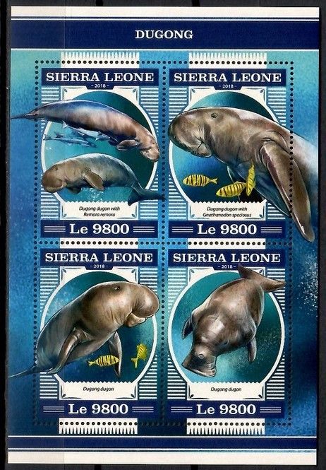 Znaczek Sierra Leone 2018 Mi ark 9459-9462 Czyste **