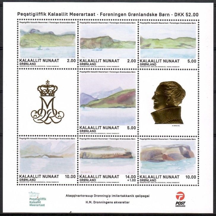 Znaczek Grenlandia 2018 Mi ark 786-792 Czyste **