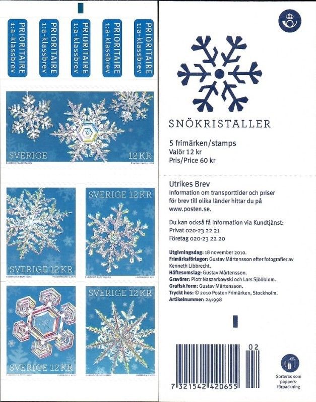 Znaczek Szwecja 2010 Mi mh 2786-2790 Czyste **