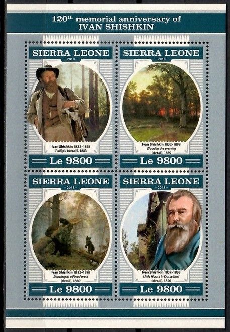 Znaczek Sierra Leone 2018 Mi ark 9474-9477 Czyste **