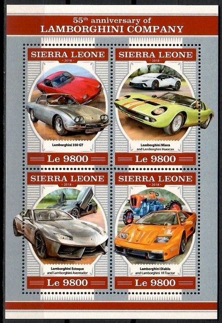 Znaczek Sierra Leone 2018 Mi ark 9504-9507 Czyste **